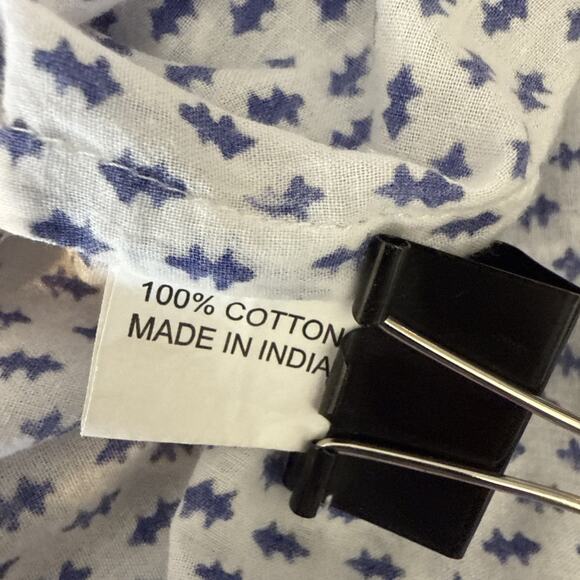 Roberta Roller Rabbit Boho Tunic Mini Dress Size XS Cotton Voile Floral Stripe - Picture 8 of 8